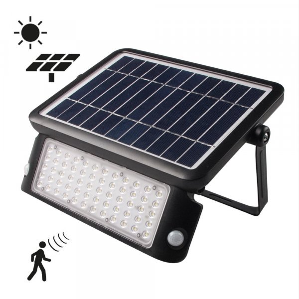 Solcelledrevet lyskaster med sensor Solcelledrevet lyskaster med sensor