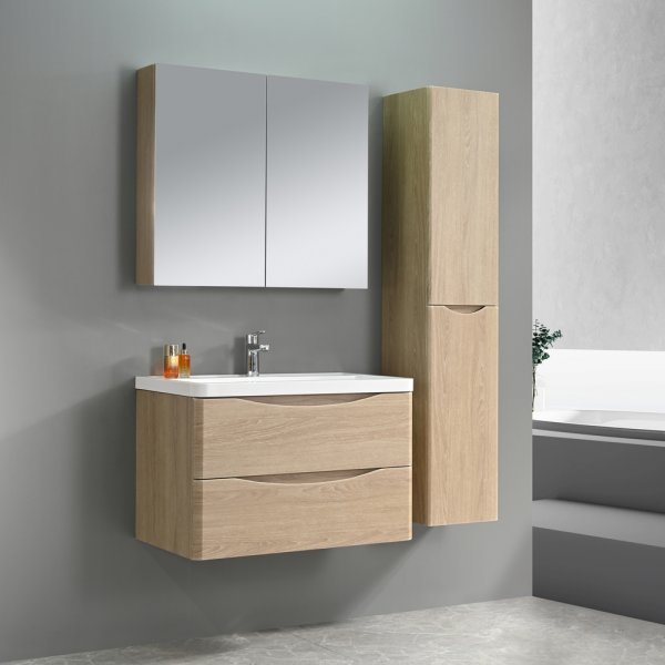 Baderomssett - Sydney 80 cm | treimitasjon | moderne og med smart oppbevaring Baderomssett - Sydney 80 cm | treimitasjon | moderne og med smart oppbevaring