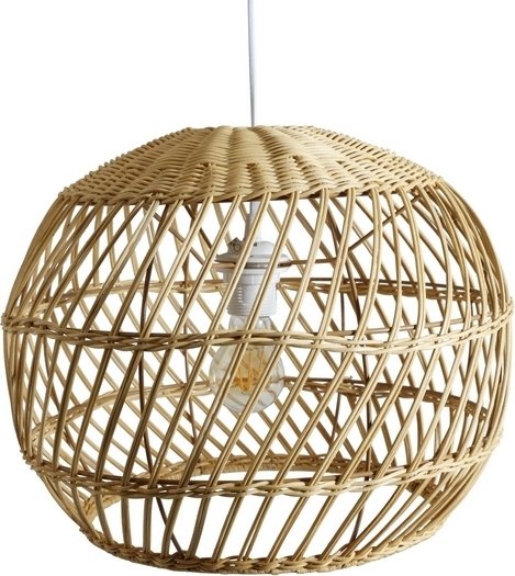 Rottinglampeskjerm 38x31 cm - Natur