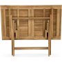 Salt sammenleggbart bord i teak - 140x80 cm