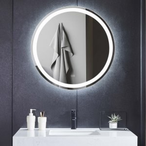 Baderomsspeil 60 cm | LED-belysning, antidugg og dimmer Baderomsspeil 60 cm | LED-belysning, antidugg og dimmer