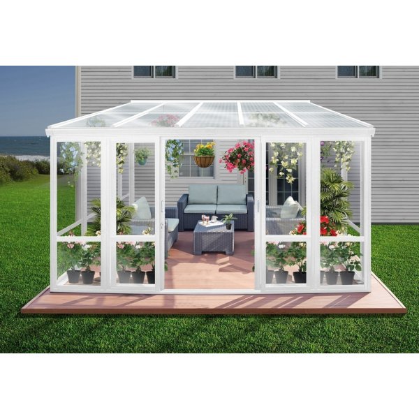 Sunrise Conservatory - Hvit 3,7 x 2,9 m