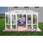 Sunrise Conservatory - Hvit 3,7 x 2,9 m