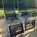 Kundebilde Posisjonsstol aluminium utend�rs 81x56x112 cm justerbar hagestol