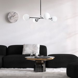 Lorea taklampe 1 - Sort/hvit Lorea taklampe 1 - Sort/hvit