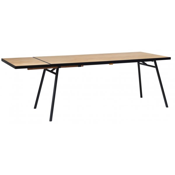 Fiskebein tilleggsbrett 45 x 90 cm - Sort / Eik