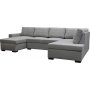 U-sofa Solna med oppbevaring - 309 cm - lys grå U-sofa Solna med oppbevaring - 309 cm - lys grå
