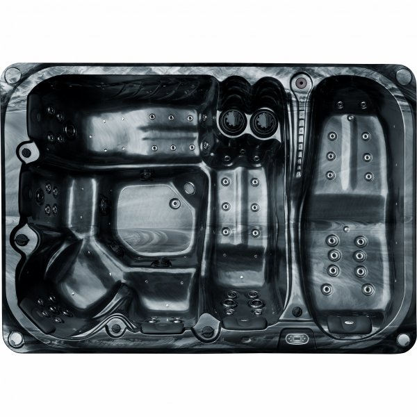 Boblebad Atlantis Dreams WiFi Blackline - 6 personer