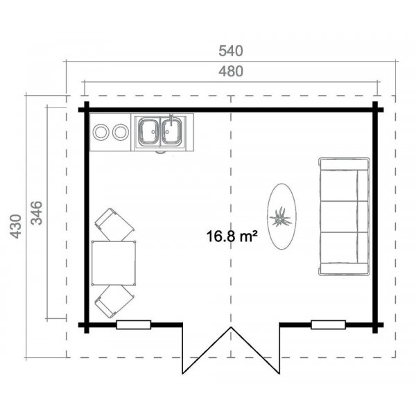Anneks Viola B - 17,3 m