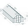 Canopia Balance Polykarbonat Drivhus 25,1 m - Slv