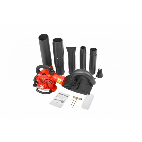 Bensindrevet løvblåser/løvsuger med løvknuser - 148 km/H Bensindrevet løvblåser/løvsuger med løvknuser - 148 km/H