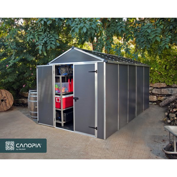 Canopia Rubicon Ultra Durable Redskapsbod 7 m² - Mørkegrå Canopia Rubicon Ultra Durable Redskapsbod 7 m² - Mørkegrå