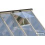 Drivhus Emilia med fundament 5,4 m² – Gråbehandlet tre - Herdet glas Drivhus Emilia med fundament 5,4 m² – Gråbehandlet tre - Herdet glas