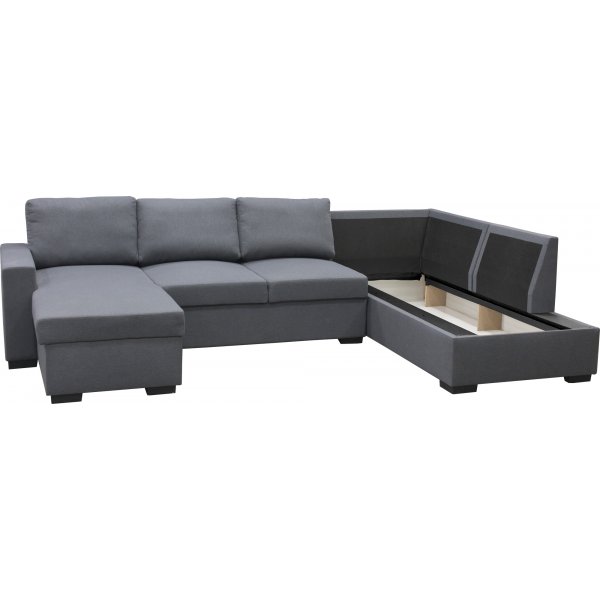 U-sofa Solna vendbar - 309 cm - mørkegrå U-sofa Solna vendbar - 309 cm - mørkegrå