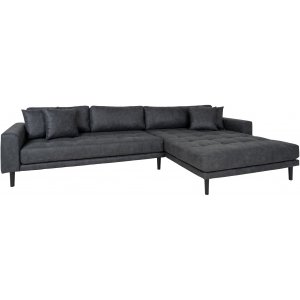 Lido divansofa - Mørkegrå mikrofiber Lido divansofa - Mørkegrå mikrofiber