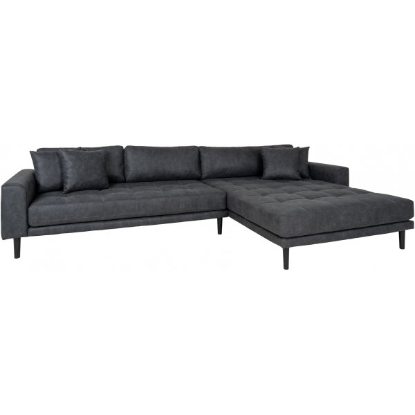 Lido divansofa - M�rkegr� mikrofiber