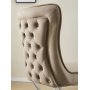 Stol med kromben - beige fl�yel - Luksus