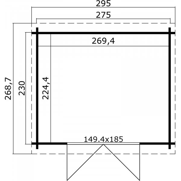 Bod Simone A - 7,3 m² Bod Simone A - 7,3 m²