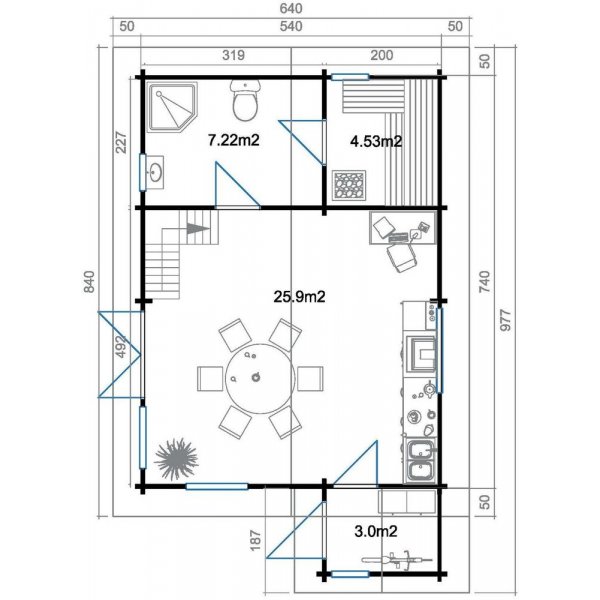 Fritidshus Elliot - 40 m² Fritidshus Elliot - 40 m²