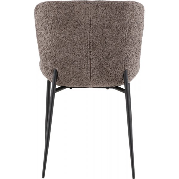 Modesto spisestol - Brun boucle
