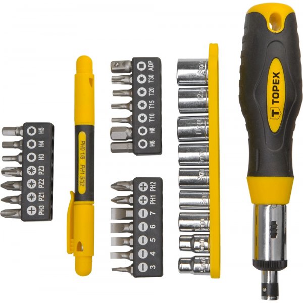 Bits & socket sett med hndtak