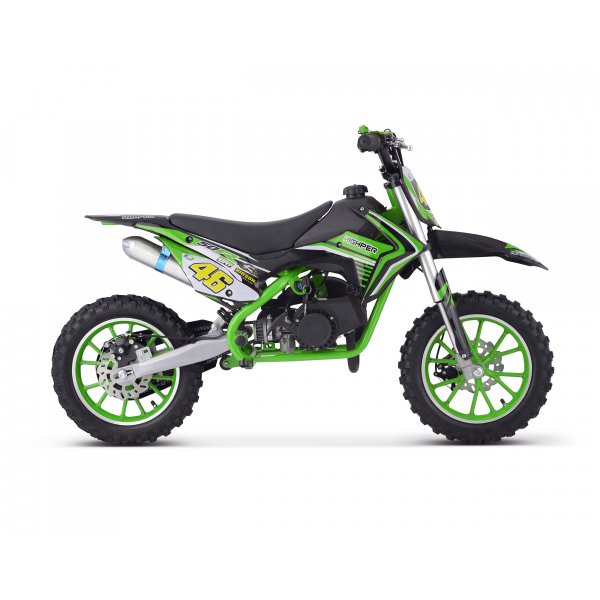 Minicross - Grnn + Reflekterende sele