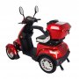 Tur-scooter med 4 hjul - svart & rd 1000W