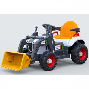 Elektrisk traktor for barn 6V svart-gul - utend�rs elektrisk bil