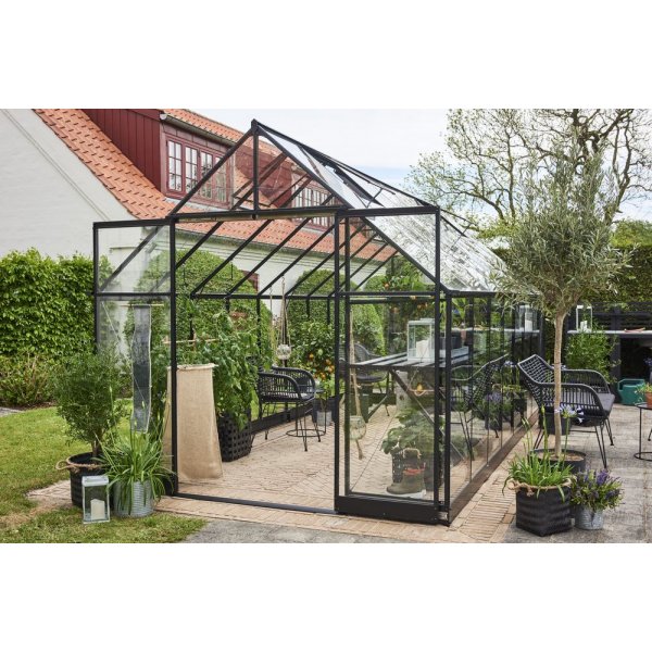 Drivhus Qube 13 m² - Sort Drivhus Qube 13 m² - Sort