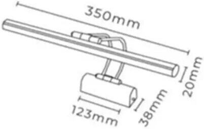Fleet vegglampe B:35 cm - Krom Fleet vegglampe B:35 cm - Krom