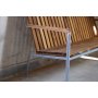 Alva hagebenk | utesofa - Teak og galvanisert stl