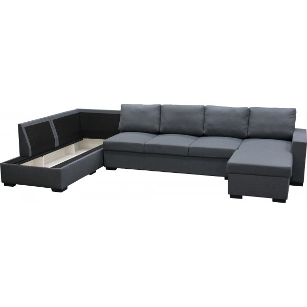 U-sofa Solna vendbar - 367 cm - mørk grå U-sofa Solna vendbar - 367 cm - mørk grå