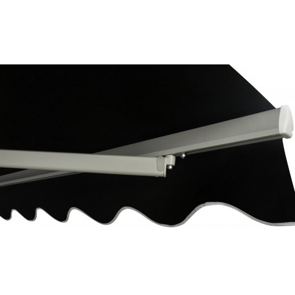 Terrassmarkise med motor - 5 x 3 m - Svart Terrassmarkise med motor - 5 x 3 m - Svart