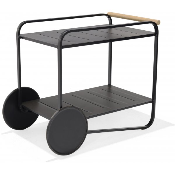 Livsstil Hageportaler - Serveringsvogn svart / Teak