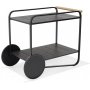 Livsstil Hageportaler - Serveringsvogn svart / Teak