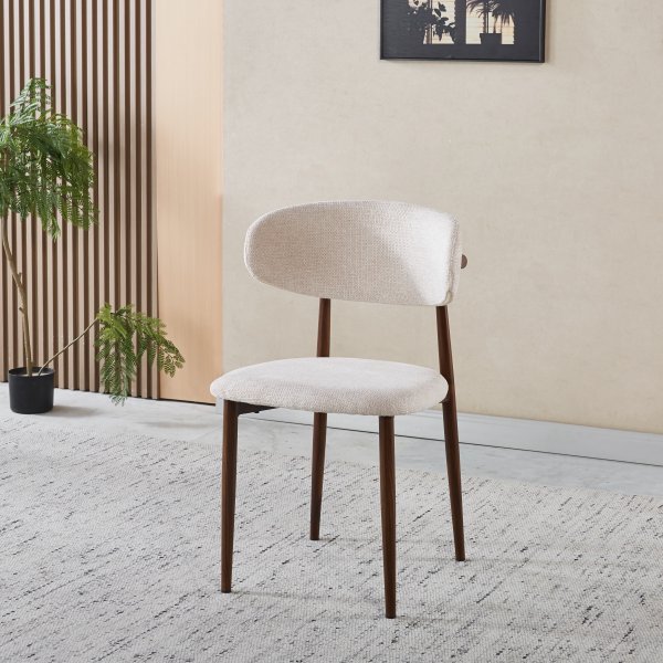 Ingrid spisestuestol Beige/valn�tt