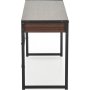 Skrivebord med skuffer valn�tt 123 cm bredt