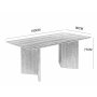Crossby spisebord 180x90 cm - Sortbeiset eik Crossby spisebord 180x90 cm - Sortbeiset eik