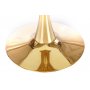 Spisebord rundt �90 cm - Marmorert glass/gull