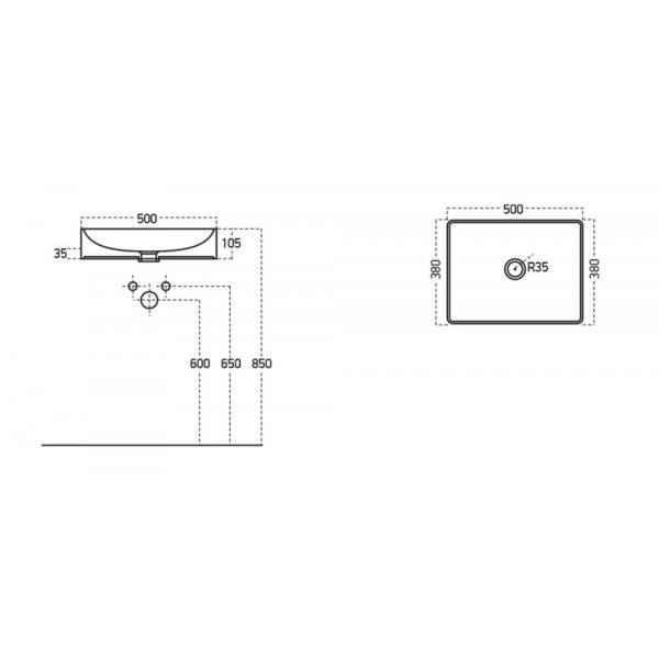 Møbelpakke Instinct 100 - Hvitt med speilskap Møbelpakke Instinct 100 - Hvitt med speilskap
