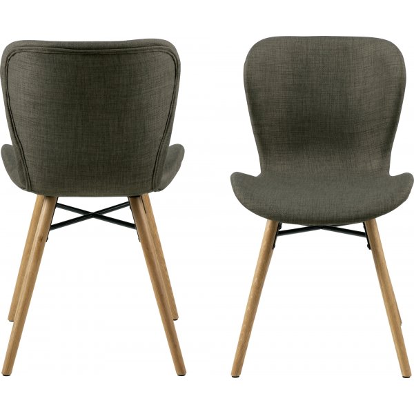 Batilda spisestol - Khaki/eik