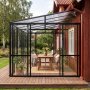 Veggmontert vinterhage - 10,1 m² og skyvedører i glass til balkong Veggmontert vinterhage - 10,1 m² og skyvedører i glass til balkong