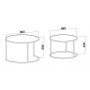 Tambur settbord 66x43 | 80x50 cm - Gull/hvit marmor Tambur settbord 66x43 | 80x50 cm - Gull/hvit marmor