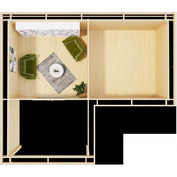 Attefall hus Bravo B - 24,5 m² Attefall hus Bravo B - 24,5 m²