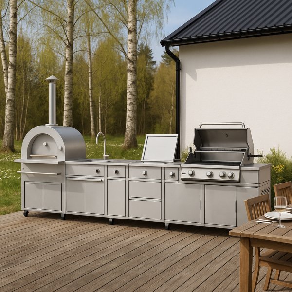 Utekj�kken Delux - Rustfritt st�l