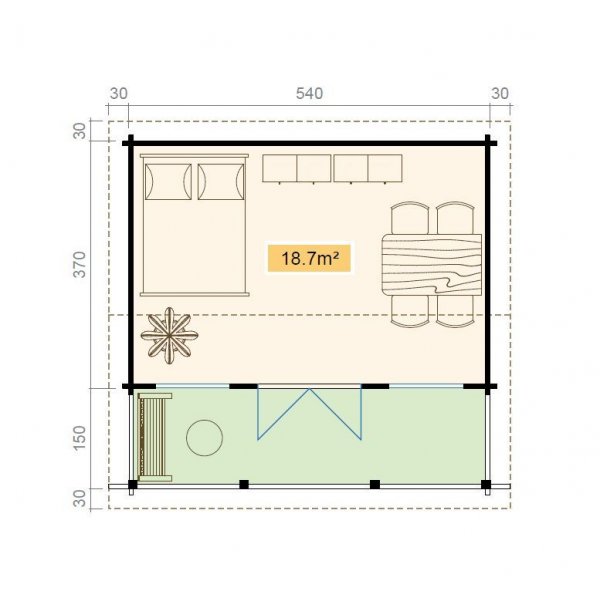 Anneks Mns 1A - 21,8 m
