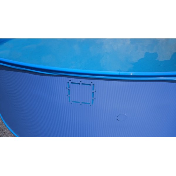 Overflaterenser til svmmenbasseng med metallplater