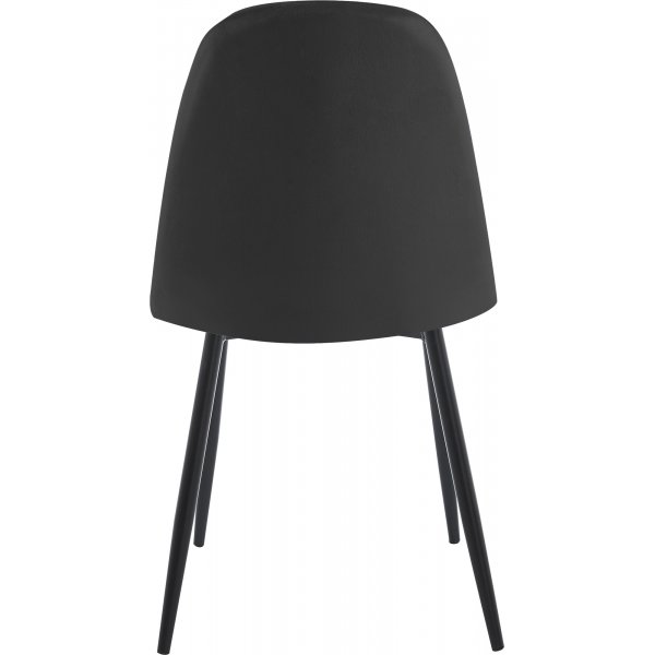 Svart fl�yelsstol - Carisma