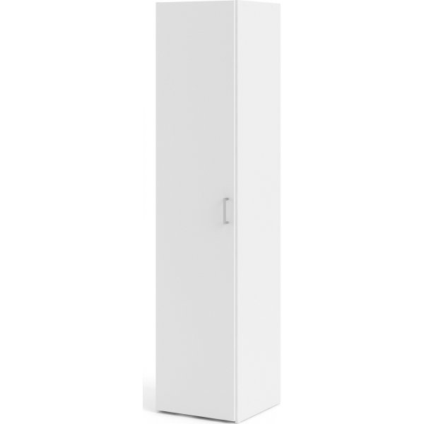 Hvit Space-garderobe - 40 cm bred - 175 cm høy Hvit Space-garderobe - 40 cm bred - 175 cm høy