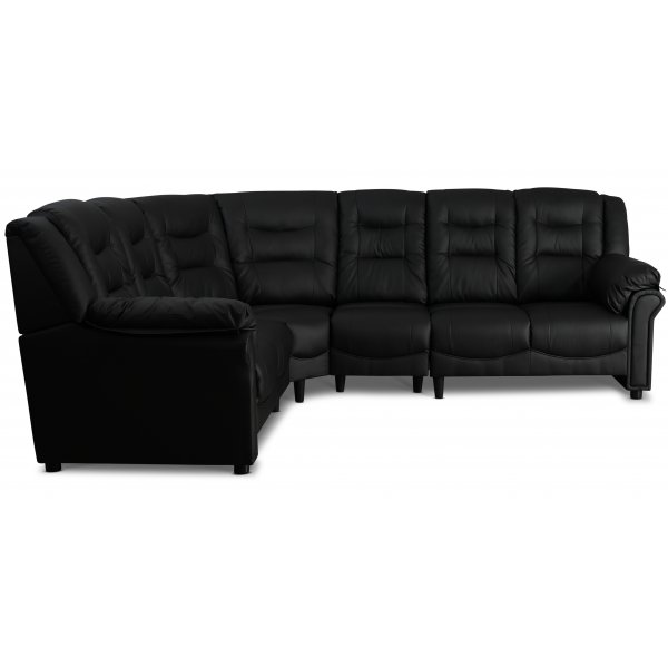 Hjørnesofa svart kunstskinn 5-seters - Beijing Hjørnesofa svart kunstskinn 5-seters - Beijing